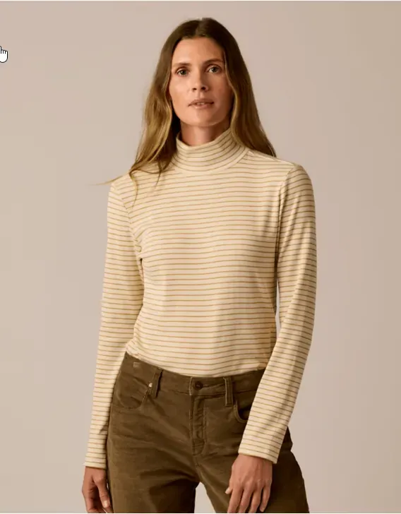 Carve Designs Women's Denise Rib Turtleneck, alternate view 3