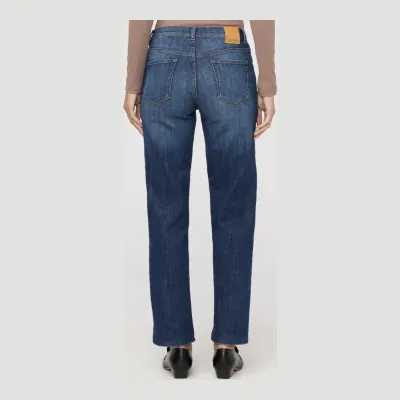 DUER Women's Performance Denim Mid Rise Straight, alternate view 1