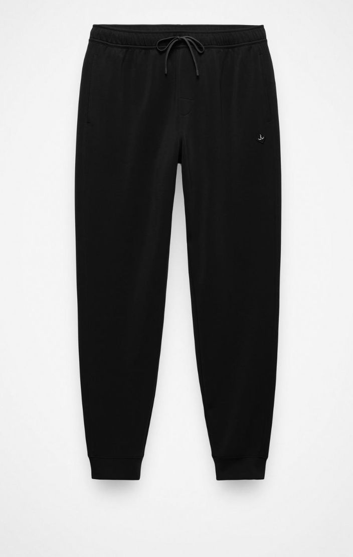 Prana Men's Shea Soft Jogger, Color: Black, Size: Medium
