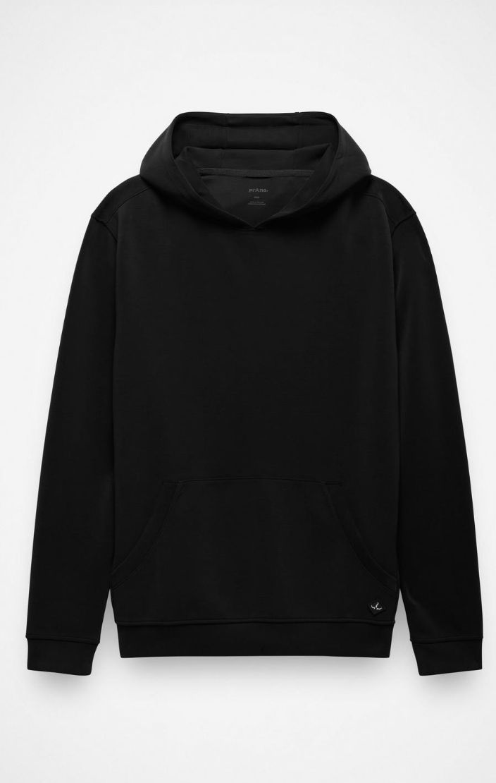 Prana Men's Shea Soft Hoodie, Color: Black, Size: Medium