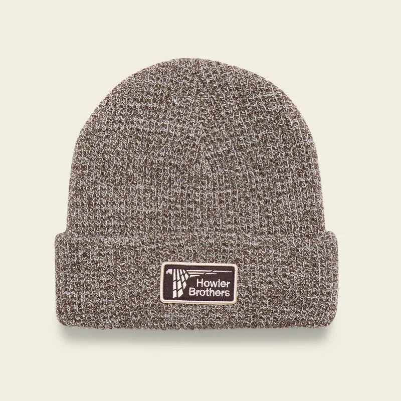 Howler Brothers Hawkeye Beanie in Mottled Olive, front view
