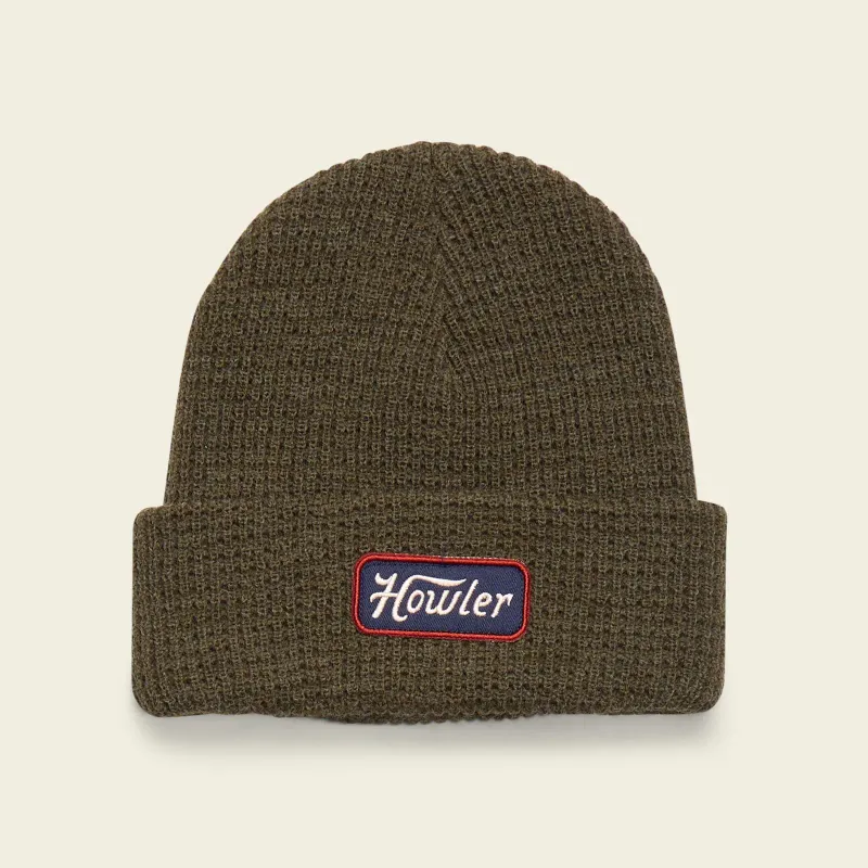 Howler Brothers Hawkeye Beanie in Olive Heather, alternate view 1