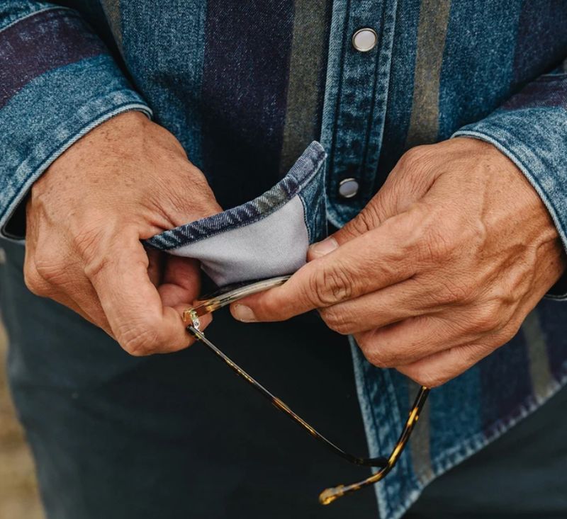 Howler Brothers Dust Up Denim Snapshirt