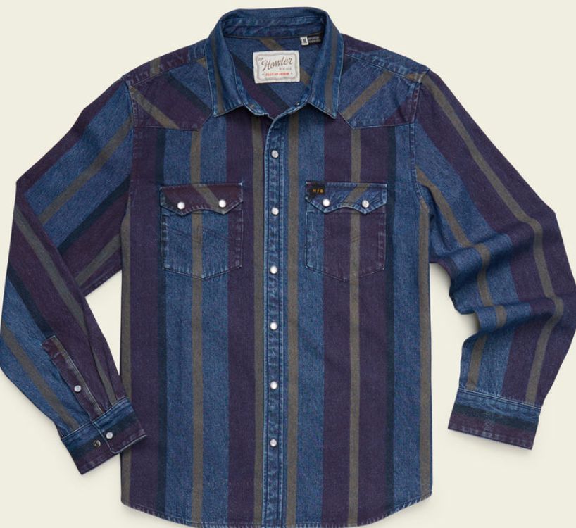 Howler Brothers Dust Up Denim Snapshirt