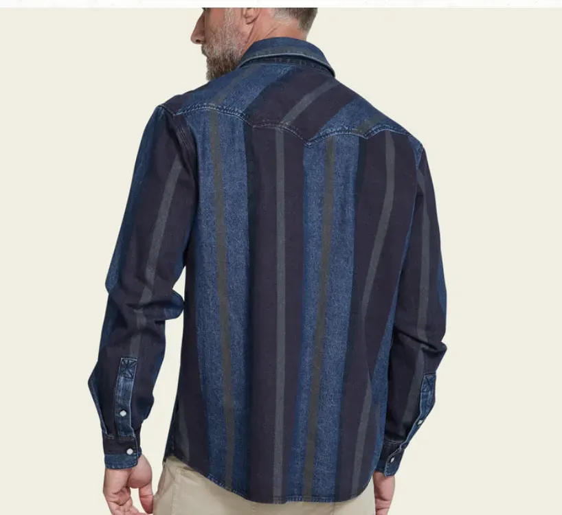 Howler Brothers Dust Up Denim Snapshirt, alternate view 1