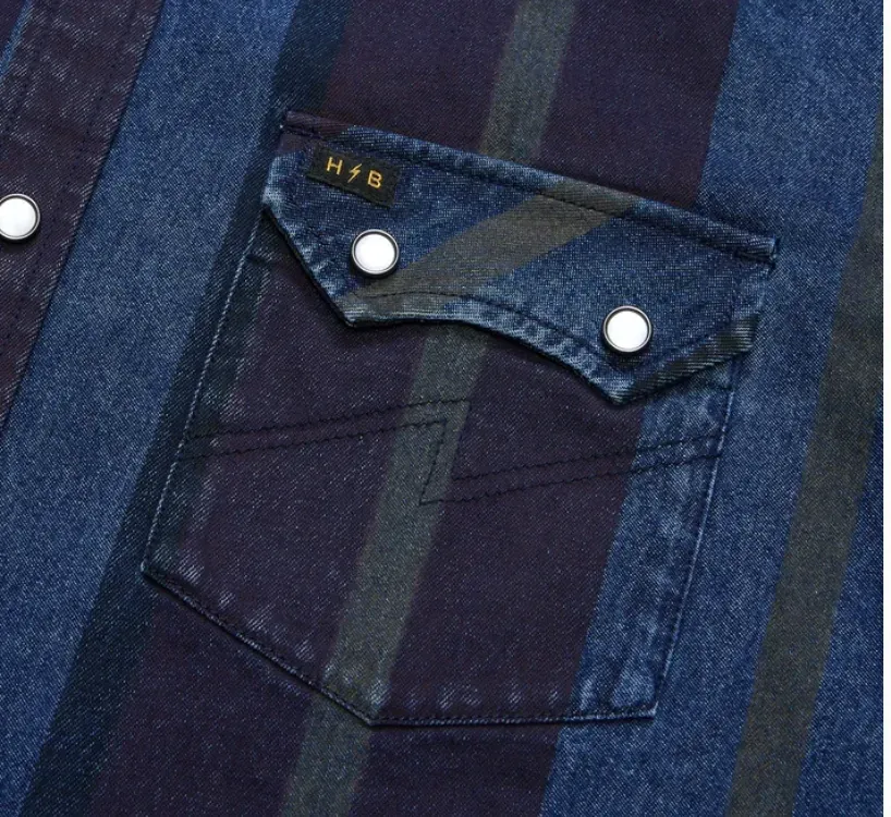 Howler Brothers Dust Up Denim Snapshirt, alternate view 4