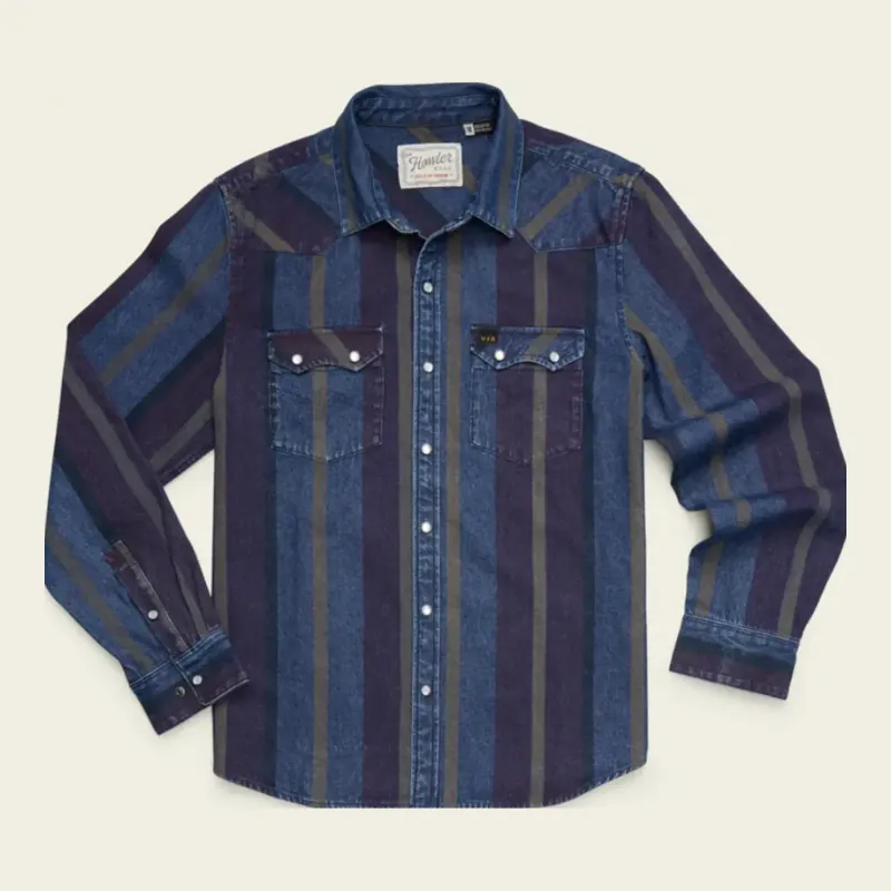 Howler Brothers Dust Up Denim Snapshirt, alternate view 1