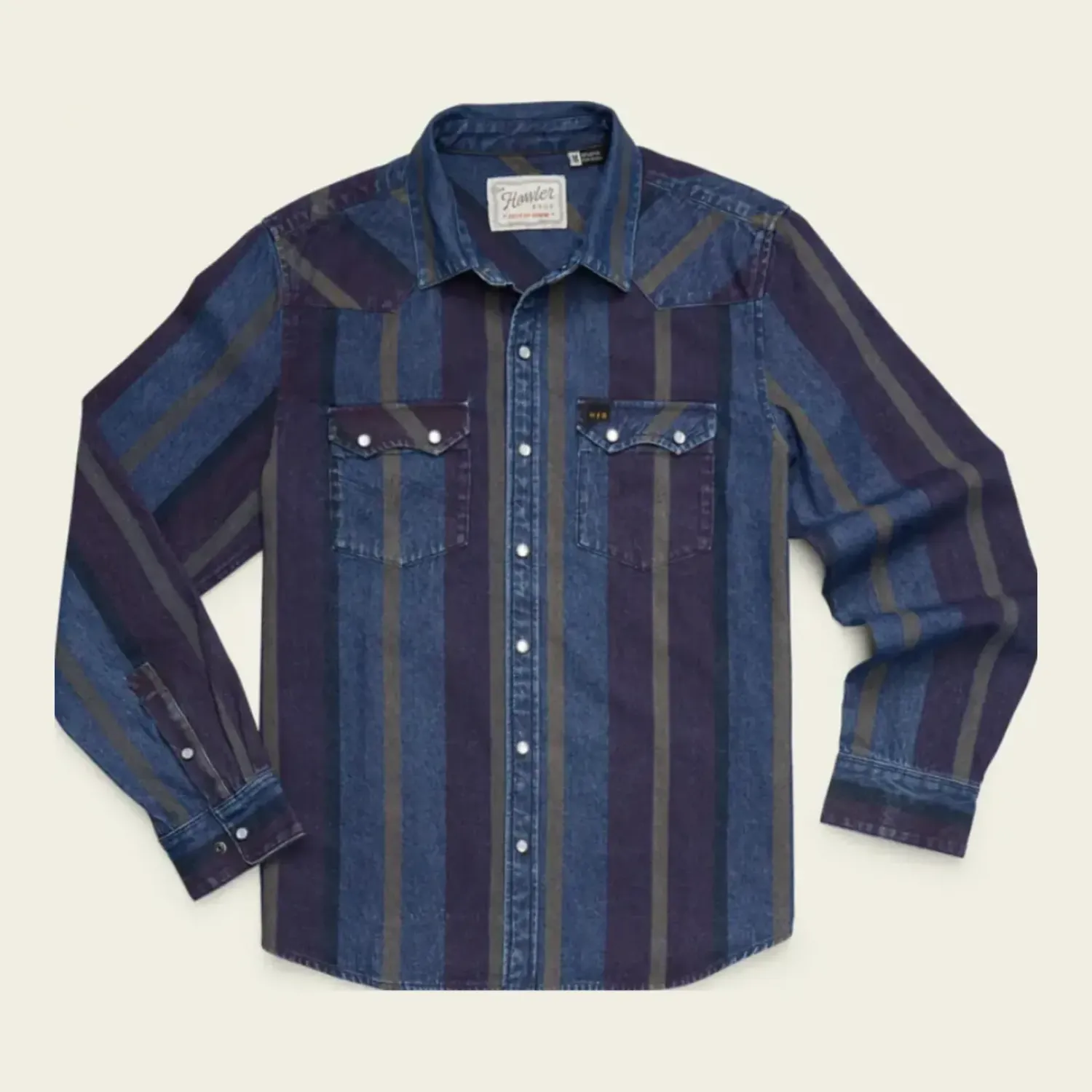 Howler Brothers Dust Up Denim Snapshirt, alternate view 1