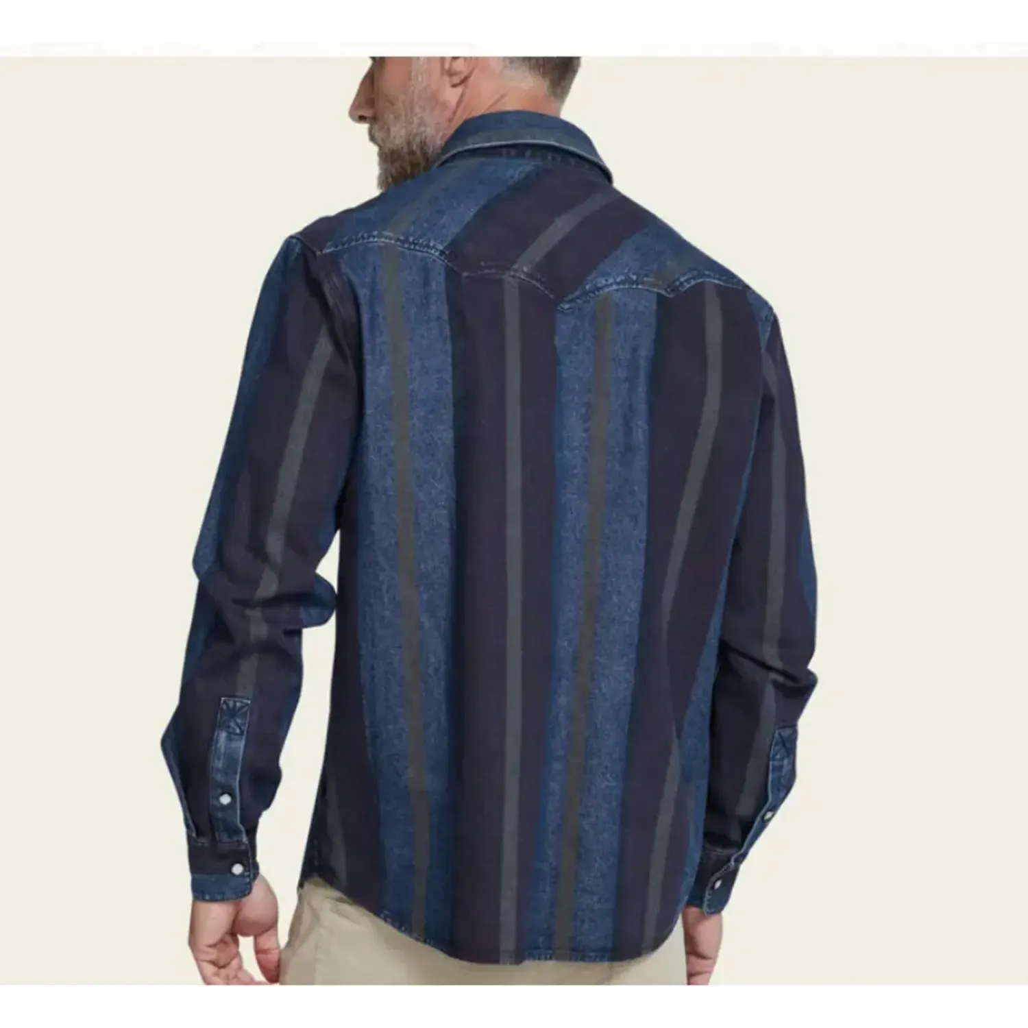 Howler Brothers Dust Up Denim Snapshirt, alternate view 3