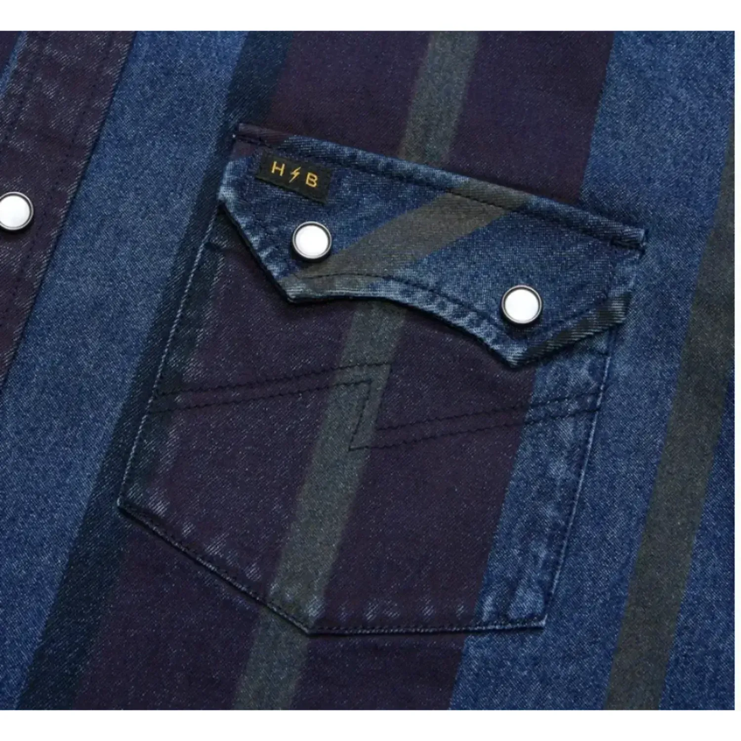 Howler Brothers Dust Up Denim Snapshirt, alternate view 4