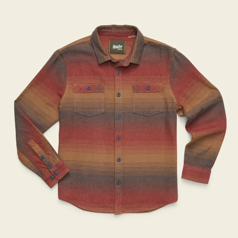 Howler Brothers Rodanthe Blanket Flannel in New Horizon Sunset, front view