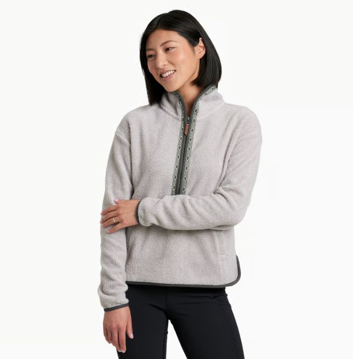 Kuhl Women's Hygge 1/2 Zip, Color: Natural, Size: Small