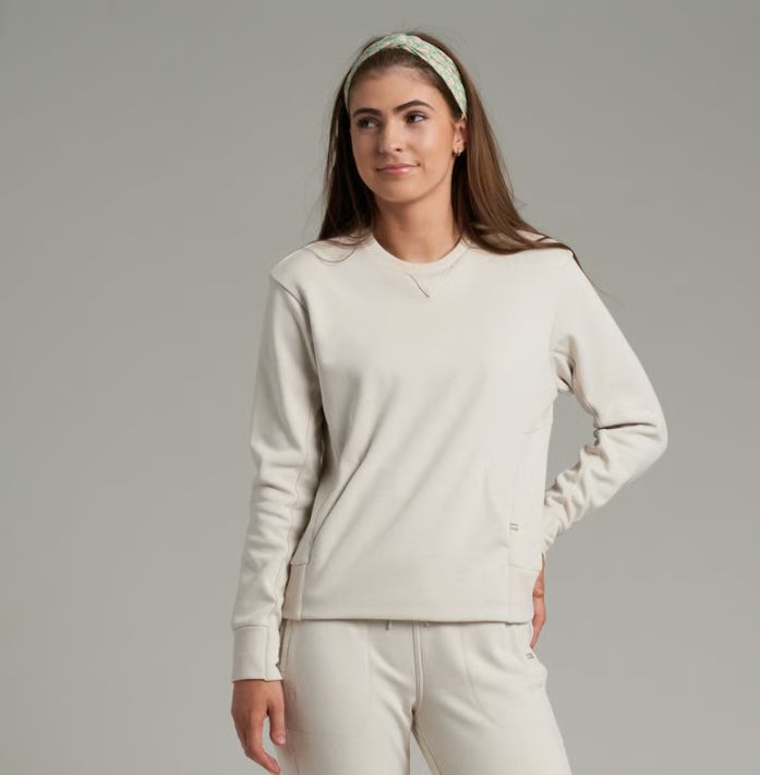 Kuhl Women's Kozy Crew Sweatshirt, Color: Natural, Size: X-Small