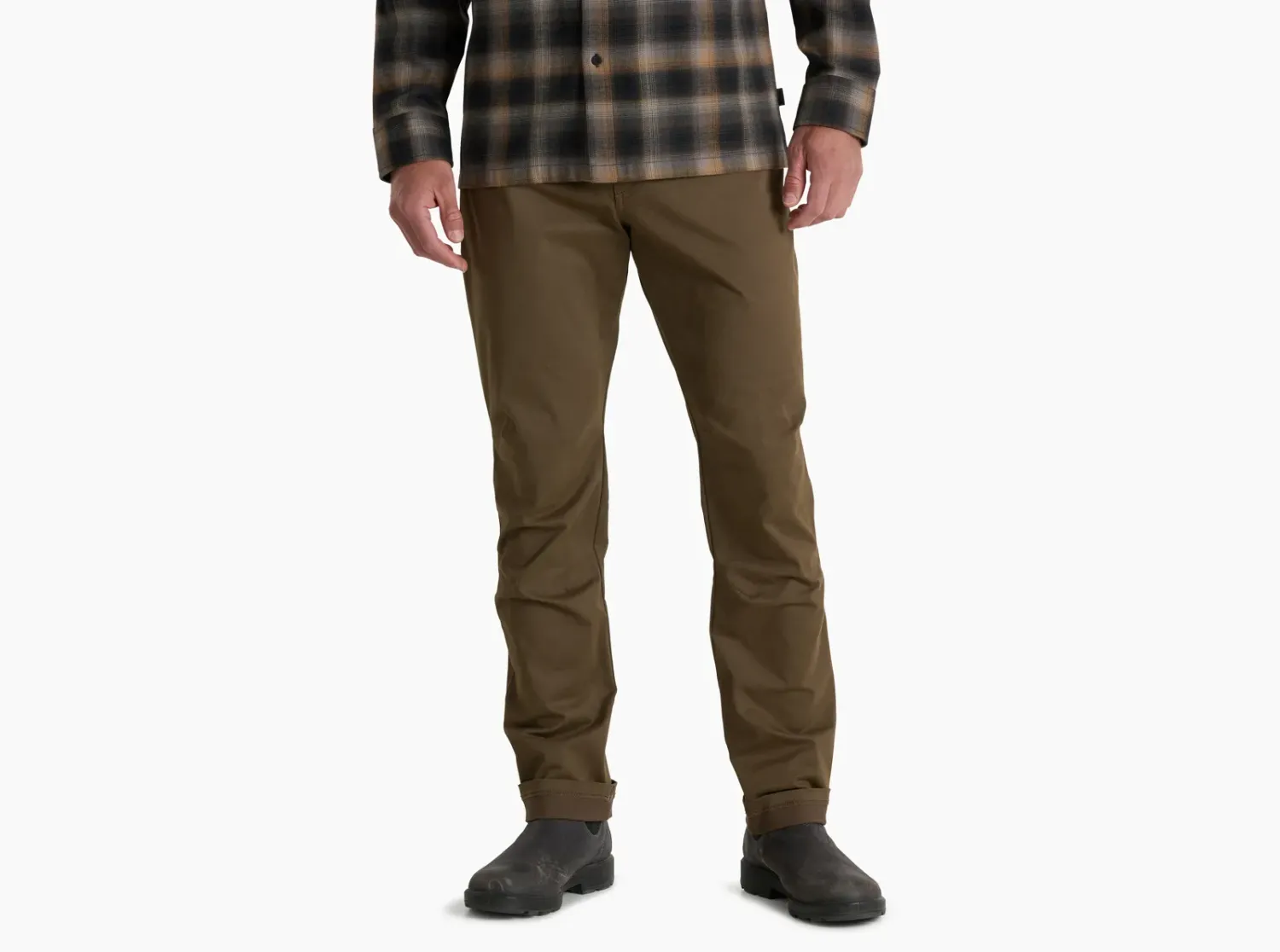 KUHL Rydr Lite Klassik BOL Men's 32/34 in Burnt Olive, front view