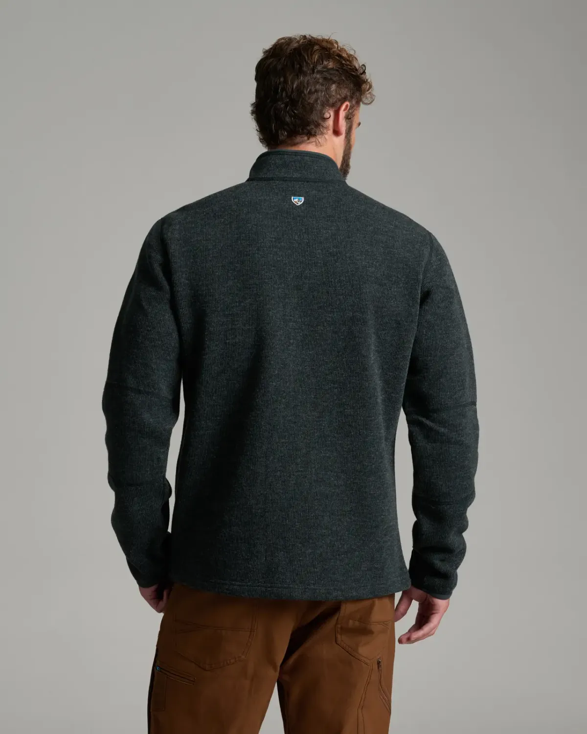 KUHL Men's Thor 1/4 Zip in Onyx, alternate view 1