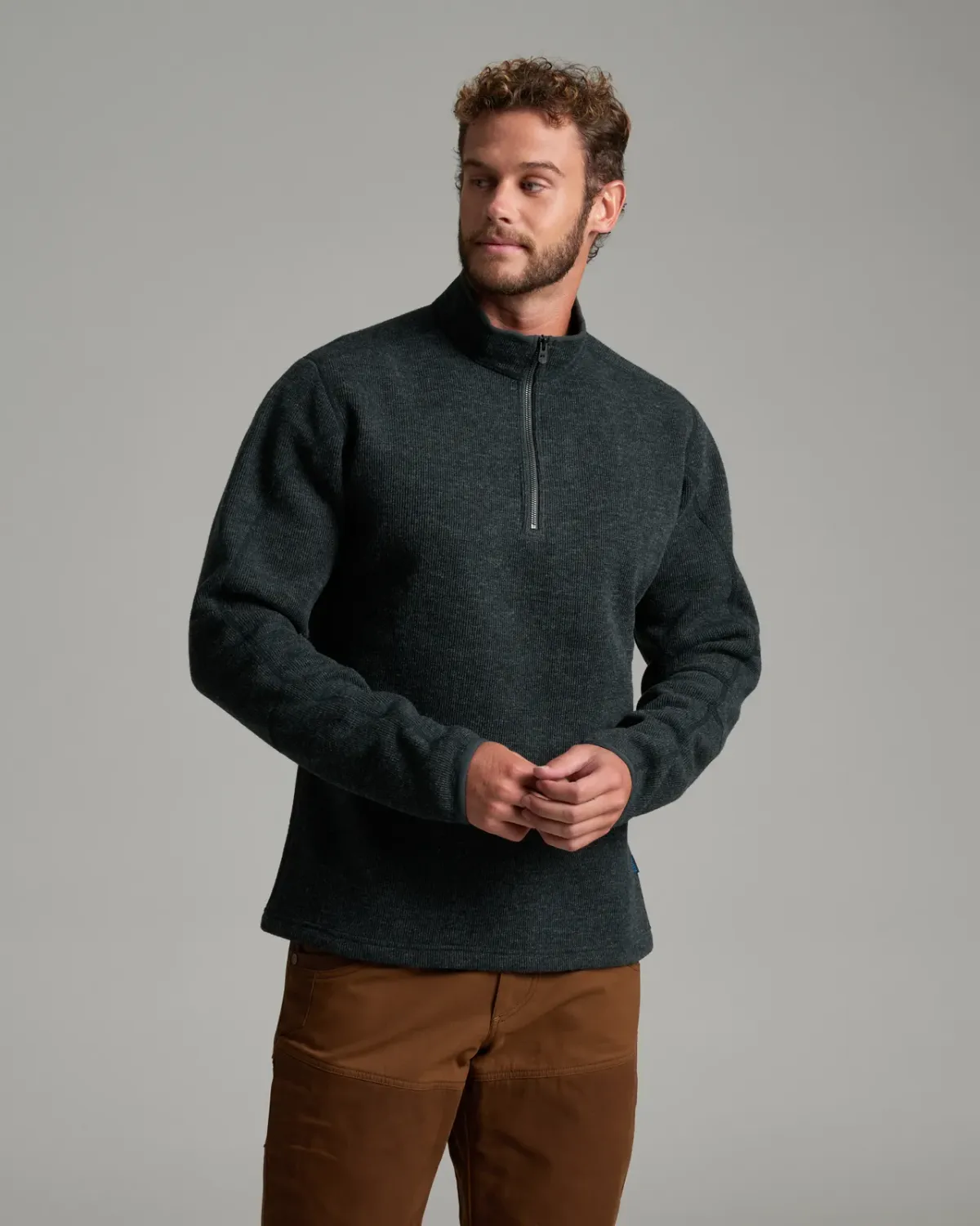 KUHL Men's Thor 1/4 Zip, Color: Onyx, Size: M