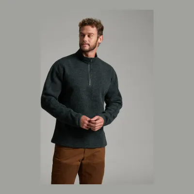 KUHL Men's Thor 1/4 Zip in Onyx, front view