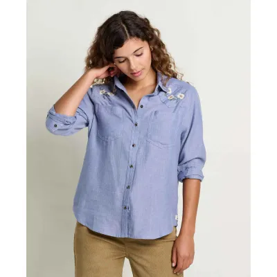 Toad&amp;Co Women's Re-Form Western Long Sleeve Shirt, front view