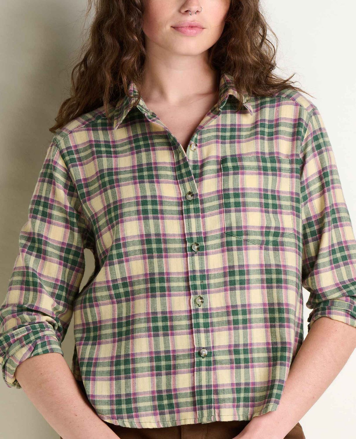 Toad &amp; Co Women's Re-Form Flannel Boxy LS Shirt