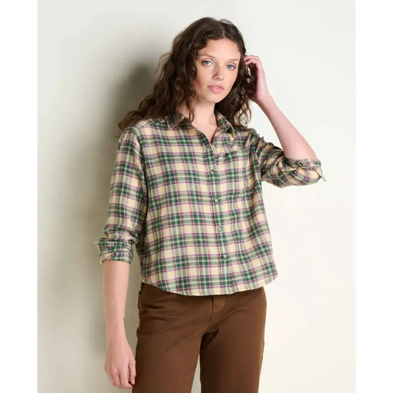 Toad&amp;Co Women's Re-Form Flannel Boxy Long Sleeve Shirt