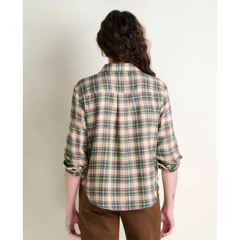 Toad&amp;Co Women's Re-Form Flannel Boxy Long Sleeve Shirt