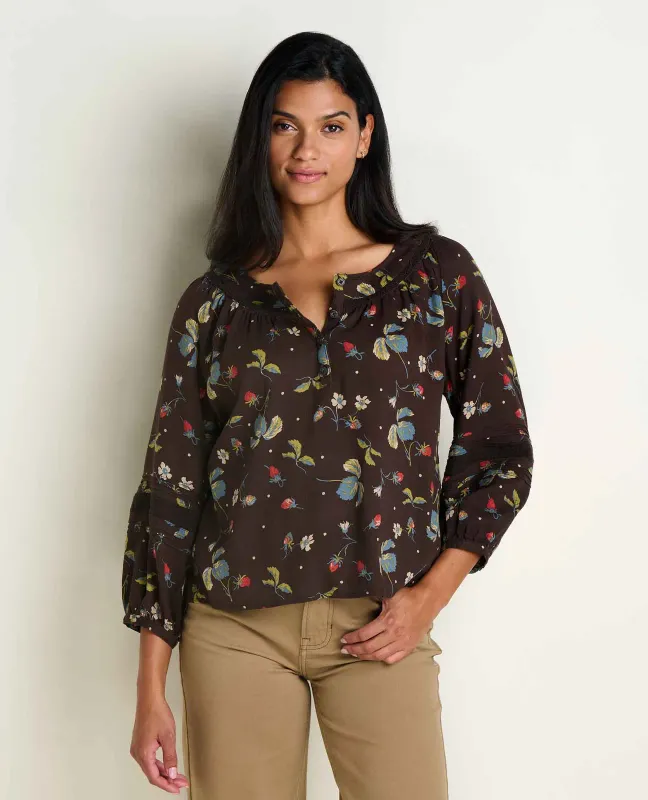 Toad&amp;Co Manzana Peasant Shirt, front view