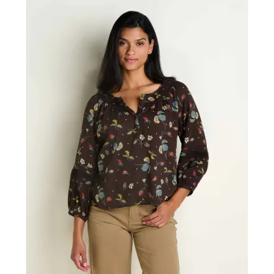Toad&amp;Co Manzana Peasant Shirt, front view