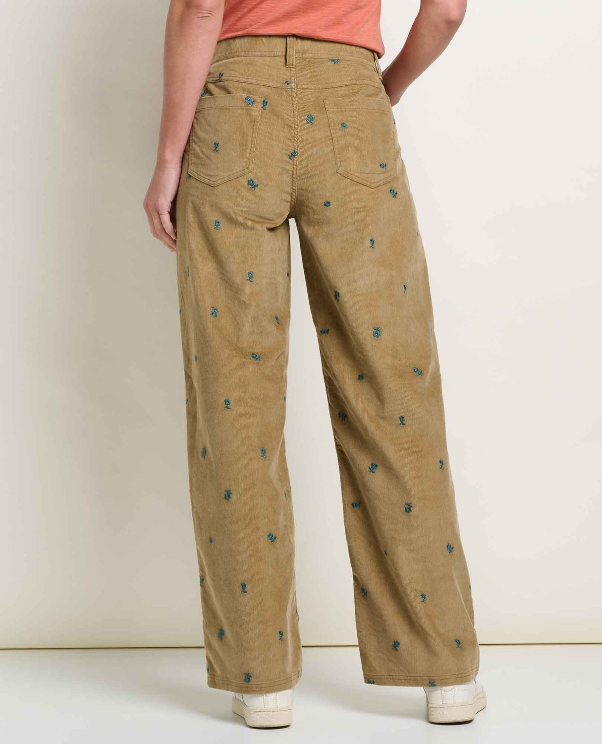 Toad &amp; Co Women's Coaster Cord Wide Leg Pant Embroidered