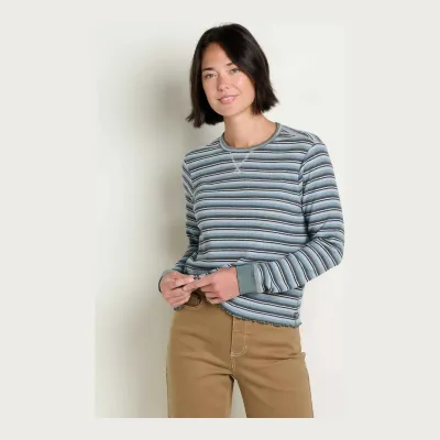 Toad&amp;Co Women's Foothill Long Sleeve Crew, front view
