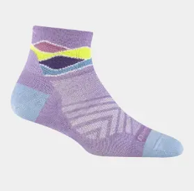 1044 - Darn Tough Women's Run Quarter Ultra-Lightweight Running Socks, front view