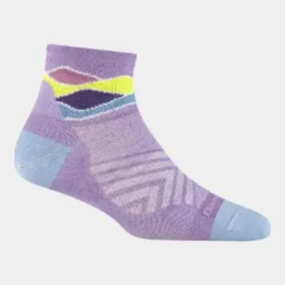 1044 - Darn Tough Women's Run Quarter Ultra-Lightweight Running Socks, front view