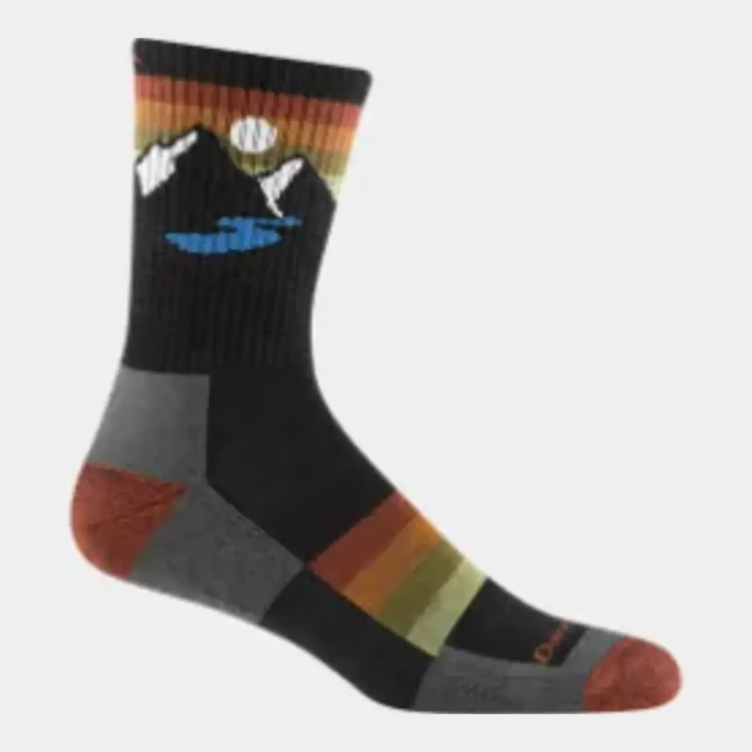 1997 - Darn Tough Men's Sunset Ridge Micro Crew Lightweight Hiking Socks, Color: Charcoal, Size: XL