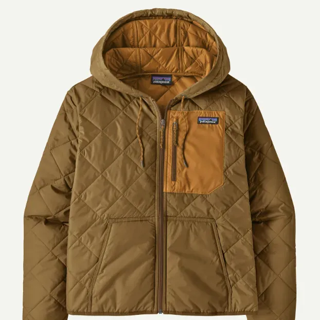 Patagonia Women's Diamond Quilted Bomber Hoody, front view