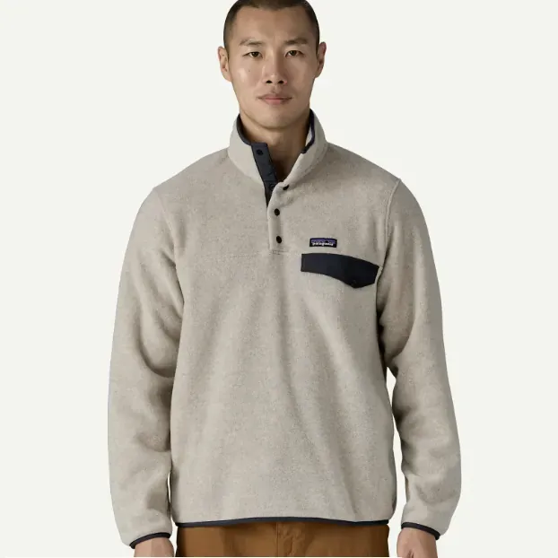 Patagonia Men's Lightweight Synchilla Snap Fleece P/O, alternate view 1