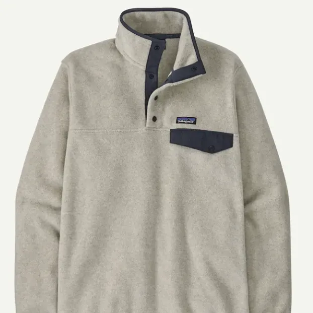 Patagonia Men's Lightweight Synchilla Snap Fleece P/O, alternate view 3