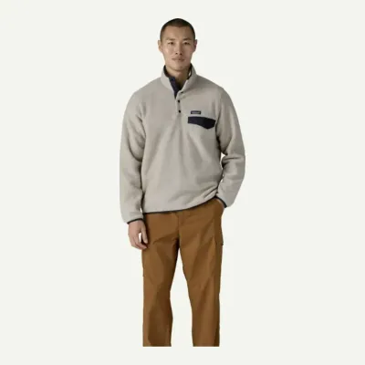Patagonia Men's Lightweight Synchilla Snap Fleece P/O, front view