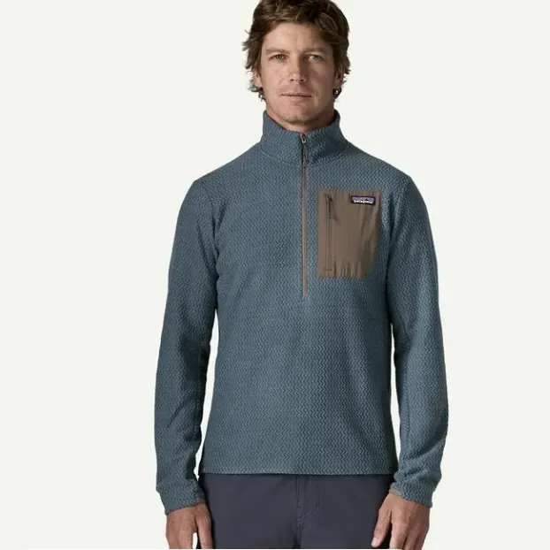Patagonia Men's R1 Air Fleece Zip-Neck, alternate view 1