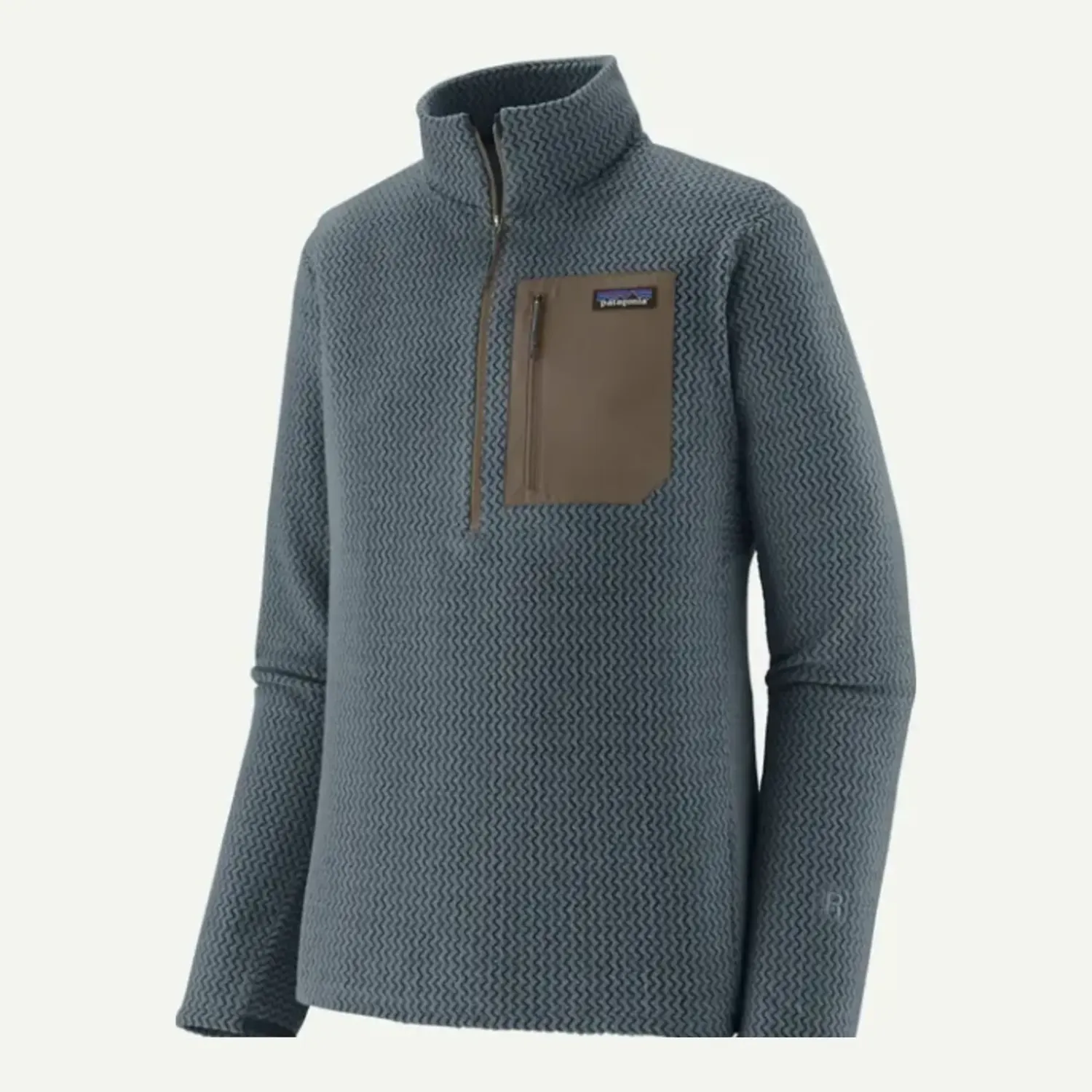 Patagonia Men's R1 Air Fleece Zip-Neck, Color: Summit Blue, Size: L
