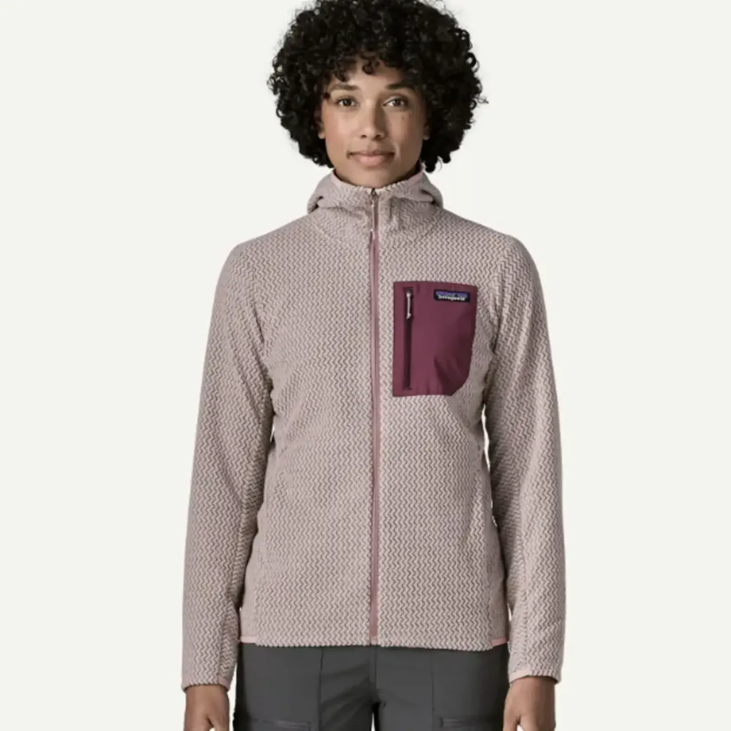 Patagonia Women's R1 Air Fleece Full-Zip Hoody, alternate view 1