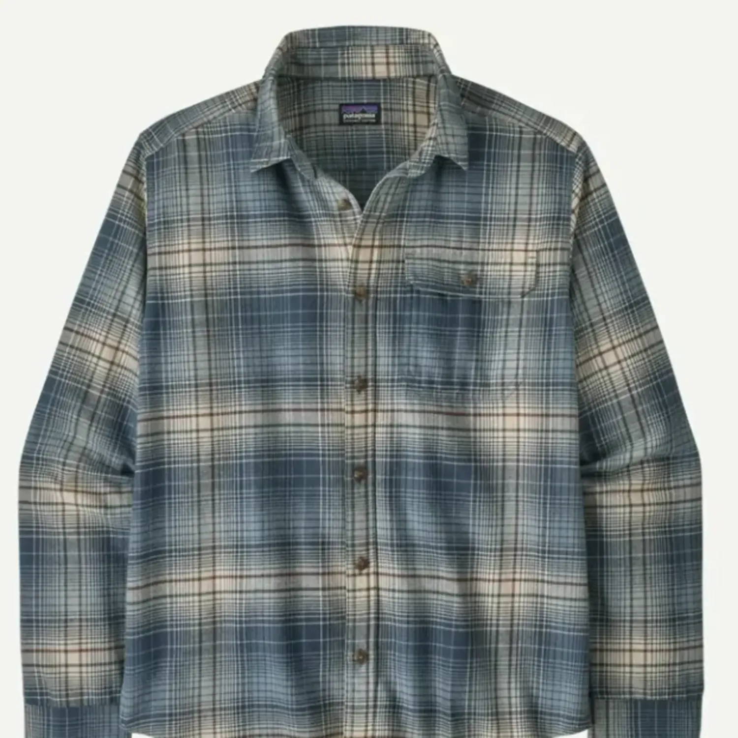 Patagonia Men's Long-Sleeved Lightweight Fjord Flannel Shirt, alternate view 3