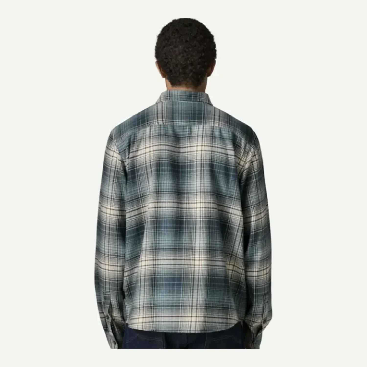 Patagonia Men's Long-Sleeved Lightweight Fjord Flannel Shirt, Color: Melting Ombre: Summit Blue, Size: M