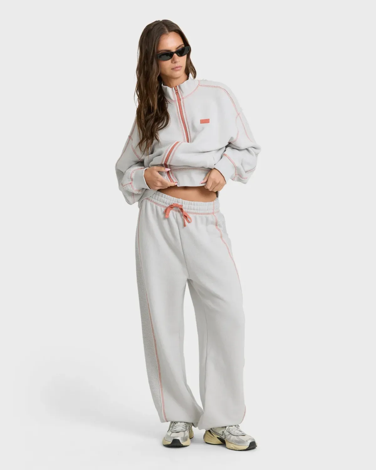 Billabong Women's Trailside FLC Pant, Color: Light Gray, Size: M
