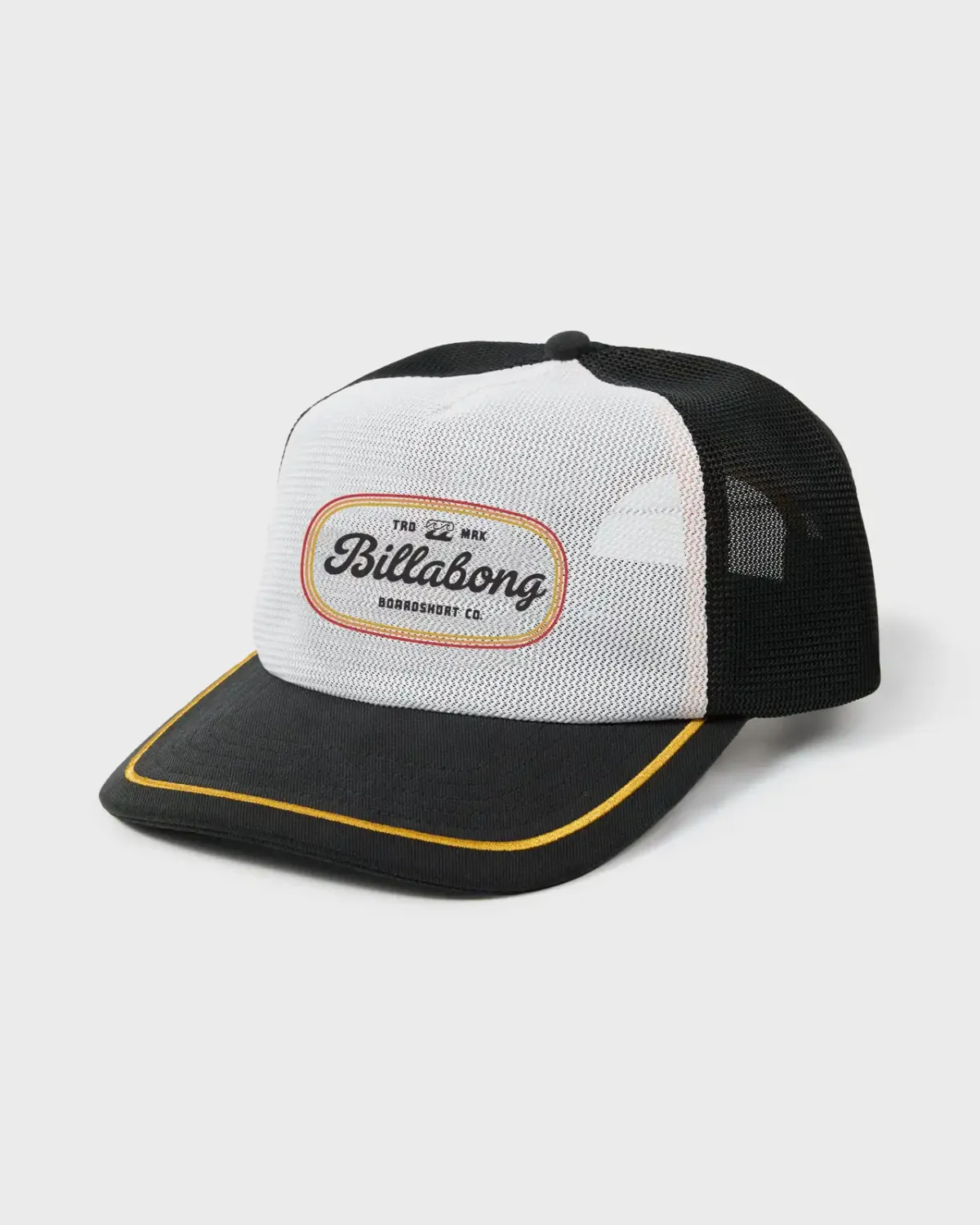 Billabong Mesher Trucker Hat in Black, front view
