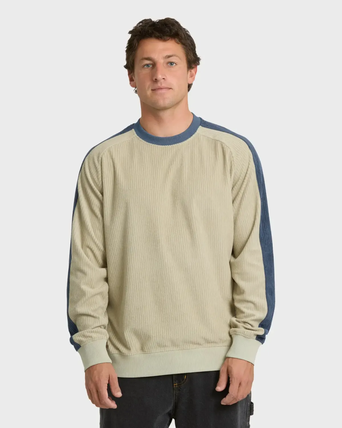 Billabong Men's Garage Crew Knit, Color: Sand Khaki, Size: XL