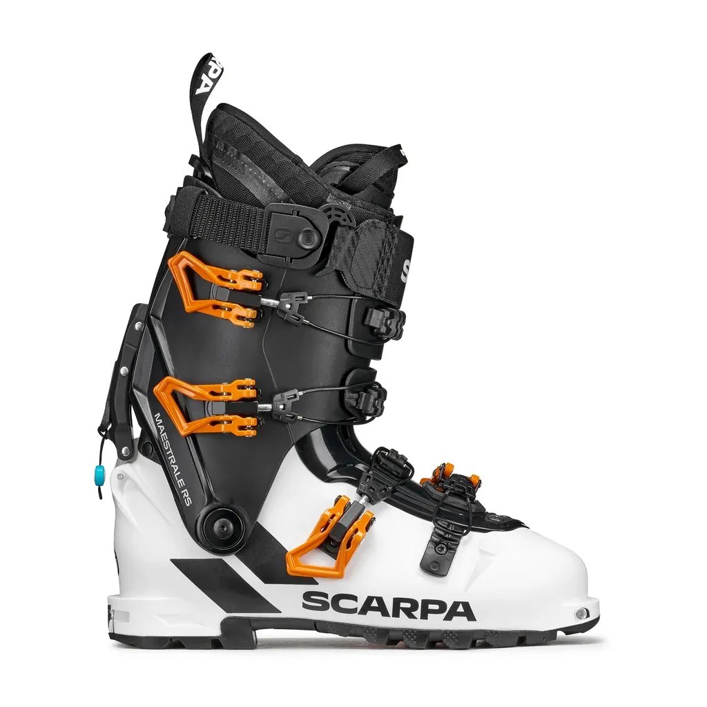 2027 Scarpa Maestrale RS, Color: Pure White / Mango, Size: 27