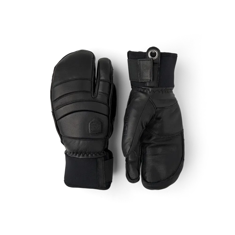 Hestra Fall Line 3-Finger Glove, Color: Black / Black, Size: 6