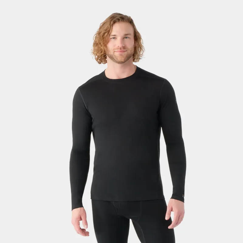 Smartwool Men's Classic All-Season Merino Base Layer Crew in Black, alternate view 1