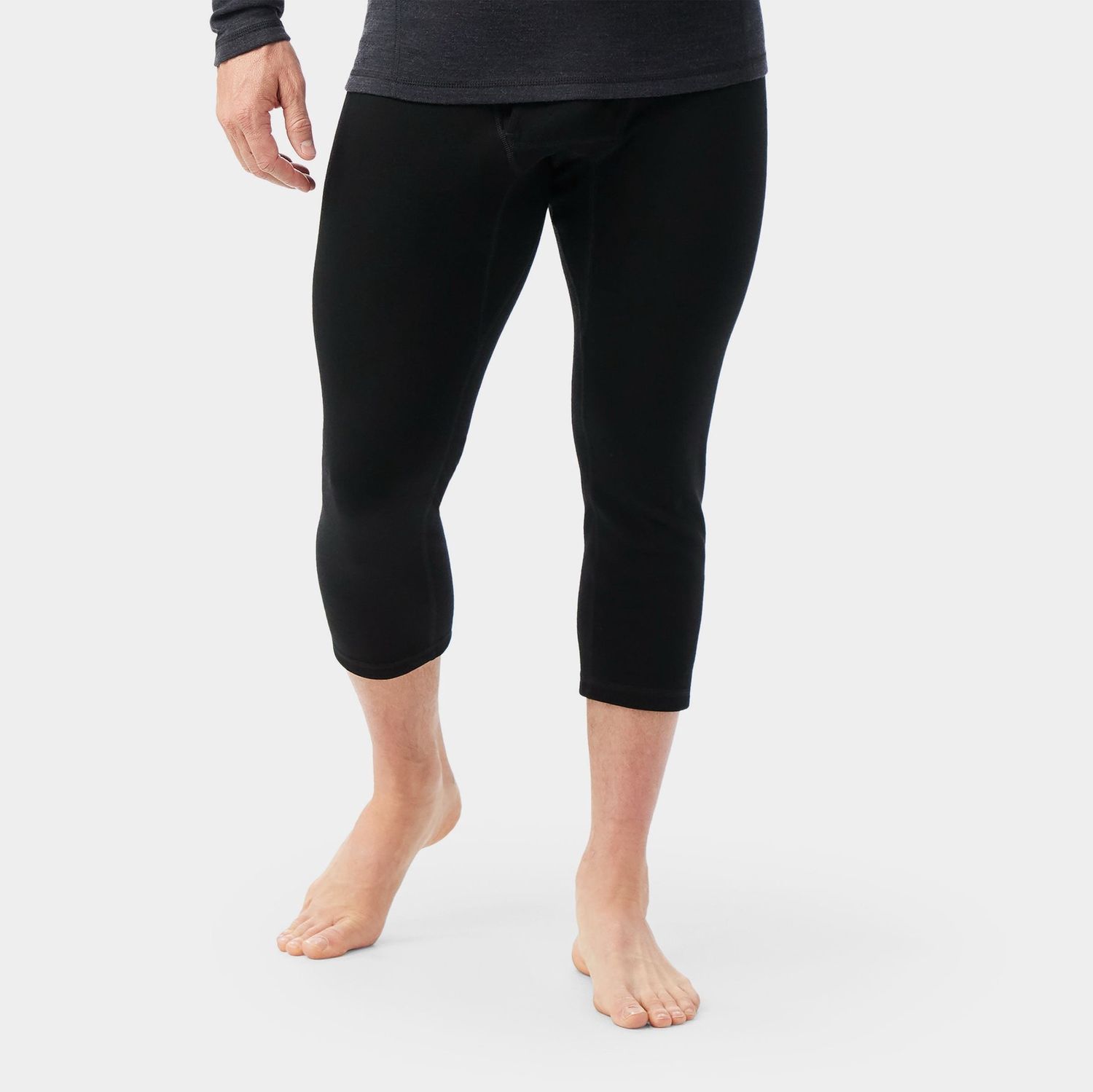Smartwool Men's Classic Thermal Merino Base Layer 3/4 Bottom, Color: Black, Size: XL