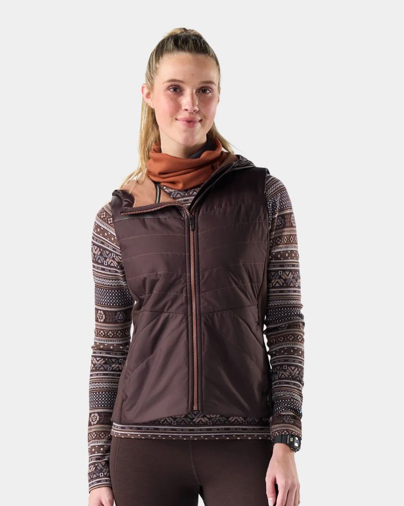 Smartwool Women's Smartloft Vest, Color: Mink/ Mocha, Size: X-Small