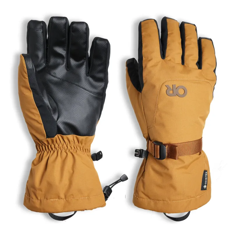 Outdoor Research Men's Revolution GTX Glove in Bronze, front view